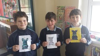 4th Class Easter cards