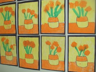 Sunflower Creations by Senior Infants (Ms. Cunningham)