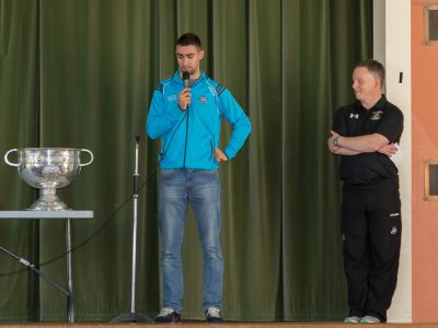 Sam Maguire visits Scoil San Treasa