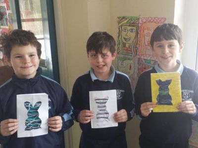 4th Class Easter cards