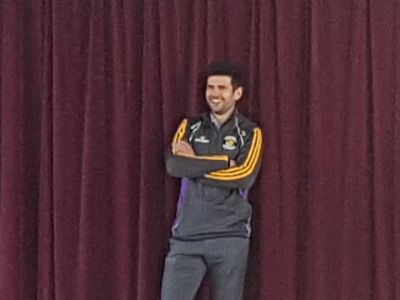Scoil San Treasa welcomes our past pupil, Cian O'Sullivan.