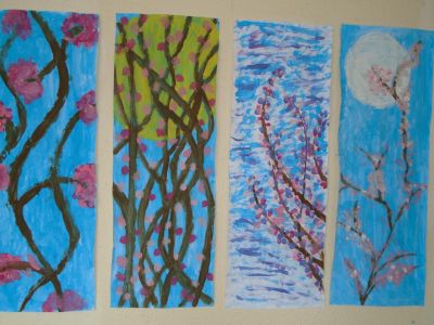 Blossoming artists in fifth class!