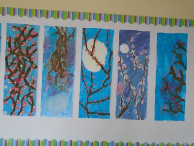 Blossoming artists in fifth class!