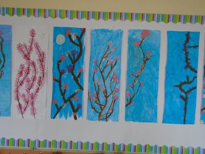 Blossoming artists in fifth class!