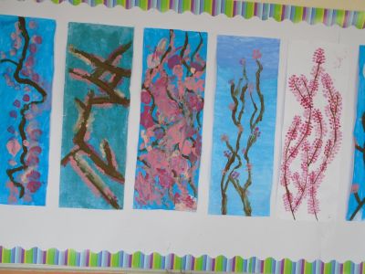 Blossoming artists in fifth class!