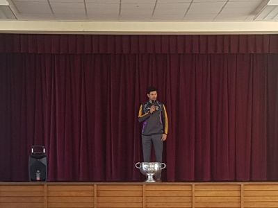 Scoil San Treasa welcomes our past pupil, Cian O'Sullivan.
