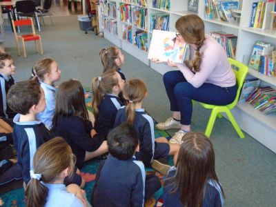 Senior Infants visited Stillorgan Library on Tuesday
