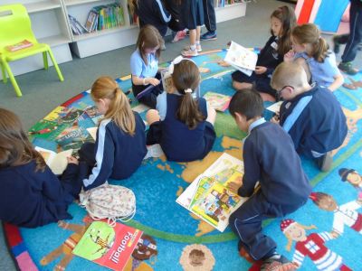 Senior Infants visited Stillorgan Library on Tuesday