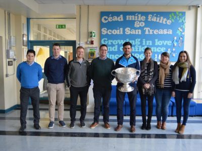 Cian O' Sullivan and Sam Maguire visit our school. Cian O' Sullivan and Sam Maguire visit our school.