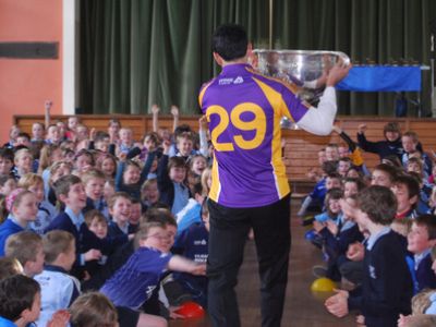 A visit from Sam Maguire and Cian O’ Sullivan A visit from Sam Maguire and Cian O’ Sullivan