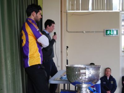 A visit from Sam Maguire and Cian O’ Sullivan A visit from Sam Maguire and Cian O’ Sullivan
