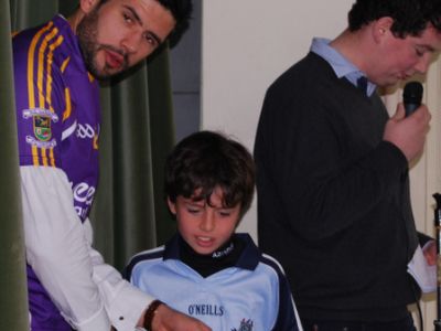 A visit from Sam Maguire and Cian O’ Sullivan A visit from Sam Maguire and Cian O’ Sullivan
