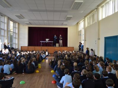 Cian O' Sullivan and Sam Maguire visit our school. Cian O' Sullivan and Sam Maguire visit our school.