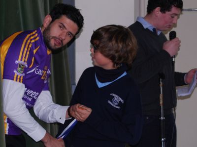 A visit from Sam Maguire and Cian O’ Sullivan A visit from Sam Maguire and Cian O’ Sullivan