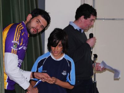 A visit from Sam Maguire and Cian O’ Sullivan A visit from Sam Maguire and Cian O’ Sullivan