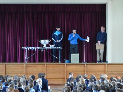 Cian O' Sullivan and Sam Maguire visit our school. Cian O' Sullivan and Sam Maguire visit our school.