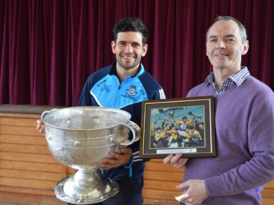 Cian O' Sullivan and Sam Maguire visit our school. Cian O' Sullivan and Sam Maguire visit our school.