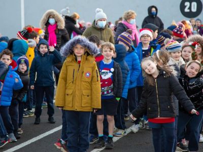 Kilmacud Crokes visit to Scoil San Treasa 