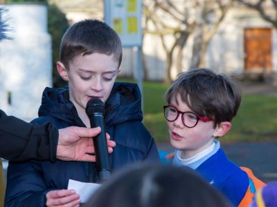 Kilmacud Crokes visit to Scoil San Treasa 