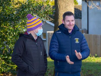 Kilmacud Crokes visit to Scoil San Treasa 