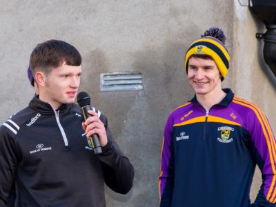 Kilmacud Crokes visit to Scoil San Treasa 