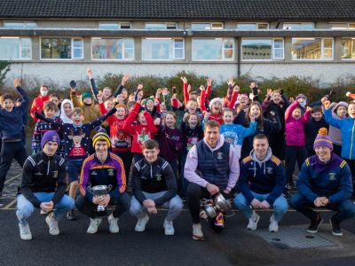 Kilmacud Crokes visit to Scoil San Treasa 