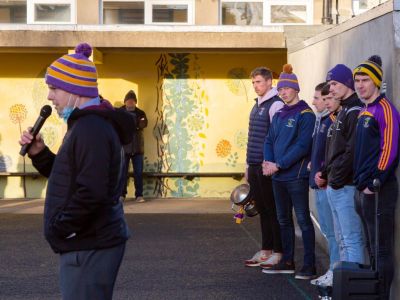 Kilmacud Crokes visit to Scoil San Treasa 
