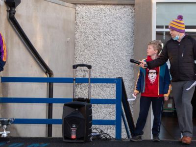 Kilmacud Crokes visit to Scoil San Treasa 
