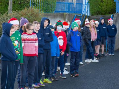 Kilmacud Crokes visit to Scoil San Treasa 