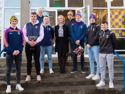 Kilmacud Crokes visit to Scoil San Treasa 
