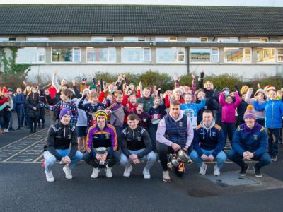Kilmacud Crokes visit to Scoil San Treasa 