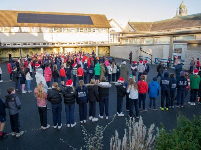 Kilmacud Crokes visit to Scoil San Treasa 