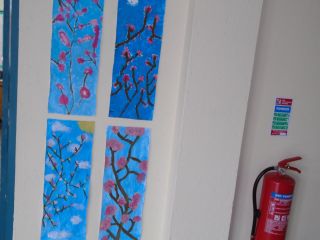 Blossoming artists in fifth class!