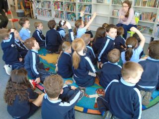 Senior Infants visited Stillorgan Library on Tuesday
