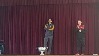 Scoil San Treasa welcomes our past pupil, Cian O'Sullivan.